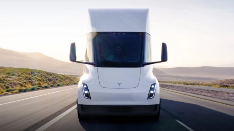 tesla semi white