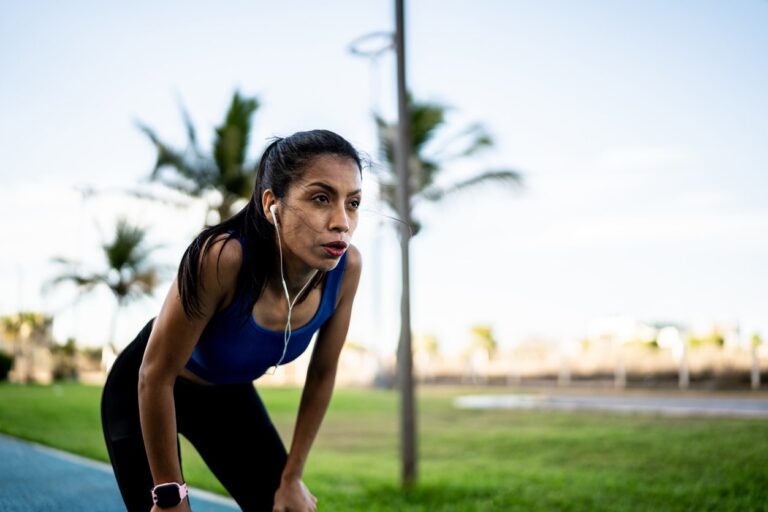 woman running