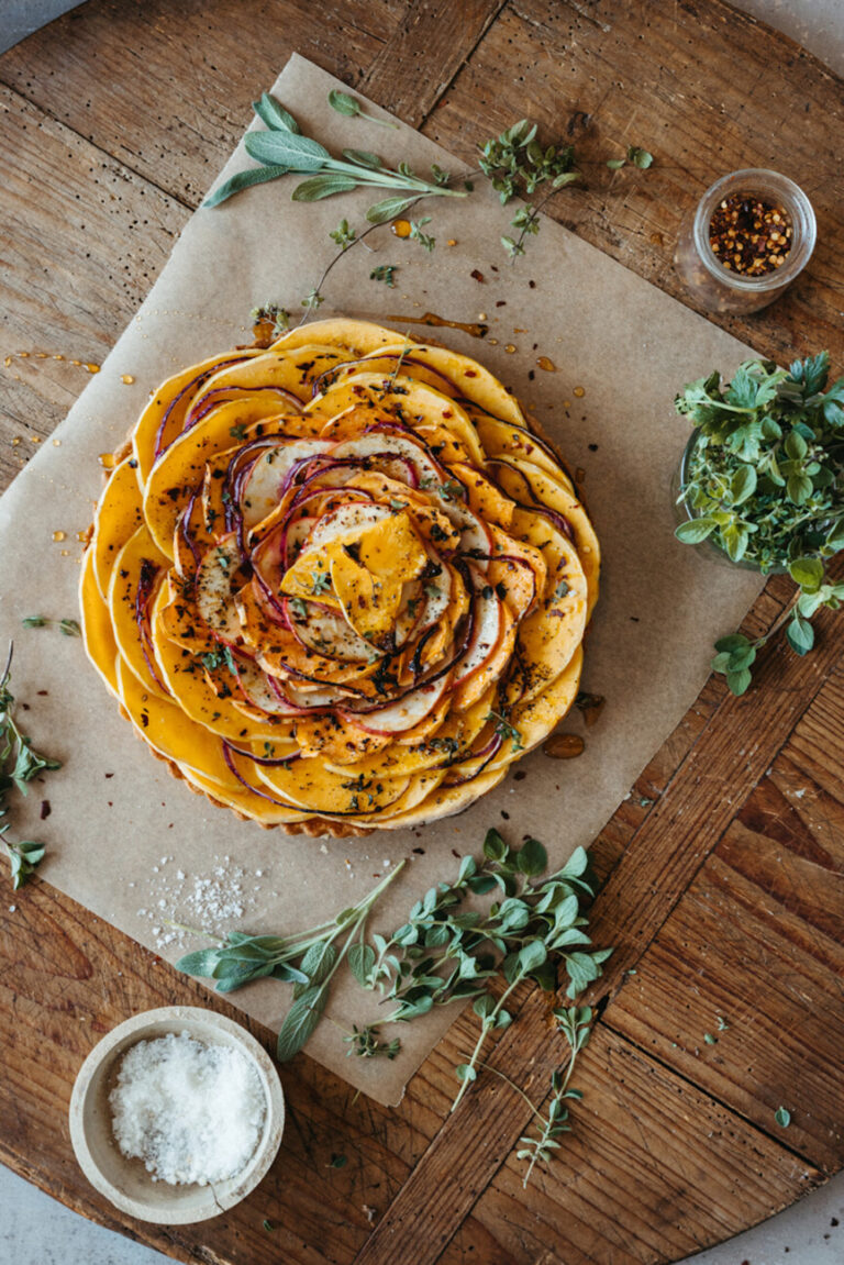 savory squash tart 865x1296