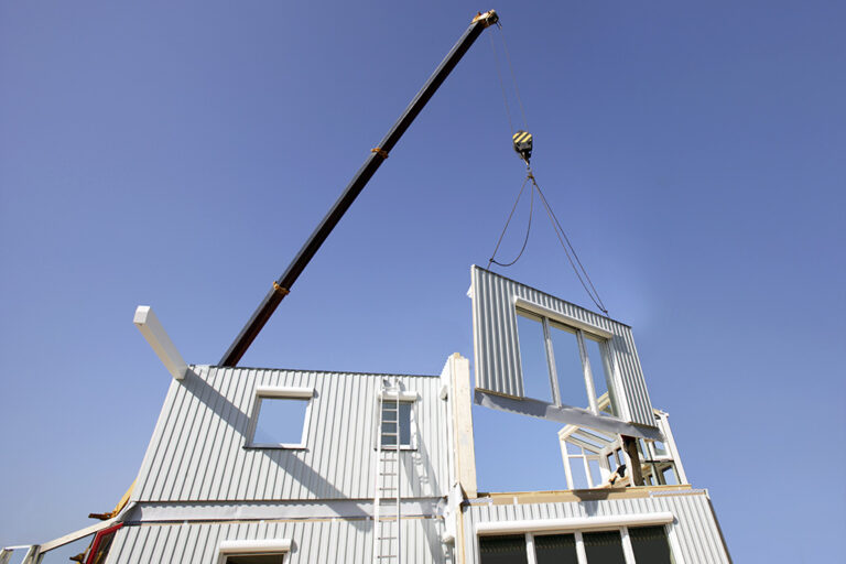 shutterstock modular building crane