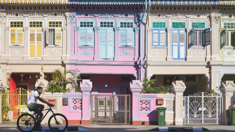 Singaporean heritage shophouses are enjoying roof raising demand. Photo Getty Images