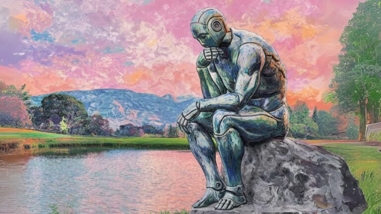 Rodins Thinker gets an AI makeover 1