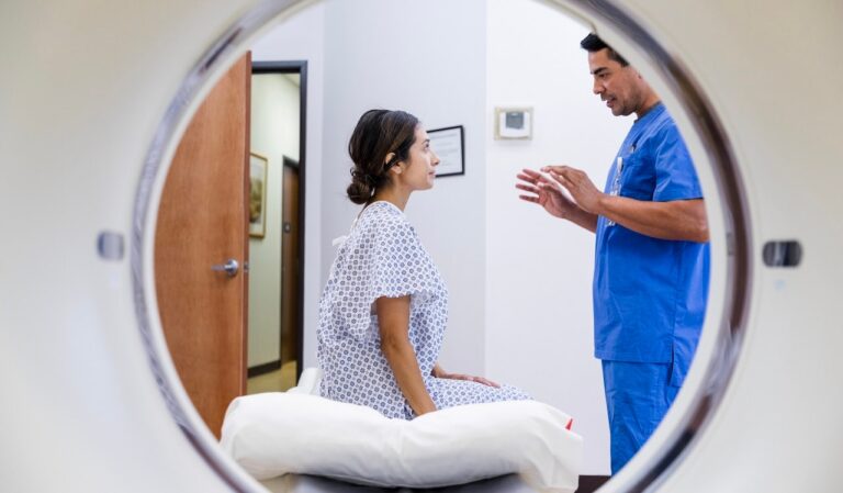 woman before scan